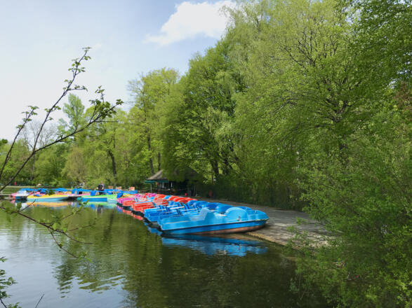 Ruder- und Tretboote im Kleinhesseloher See