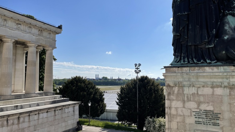 Aussicht von der Ruhmeshalle