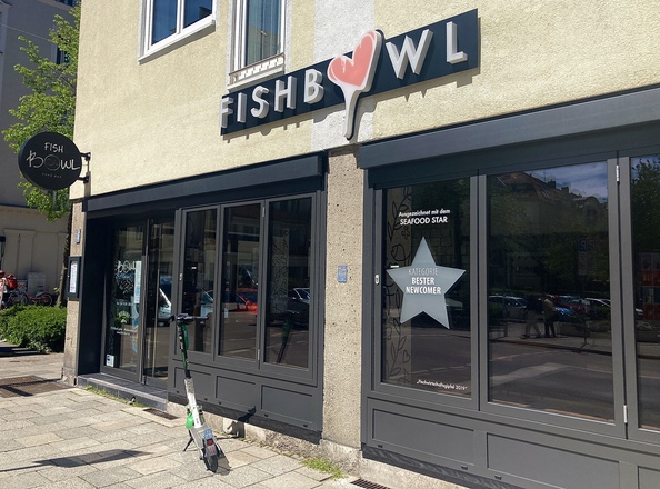 Fishbowl Poké München Schwabing Außenansicht