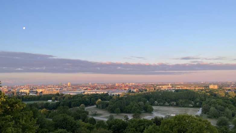 Sonnenaufgang vom Olympiaberg