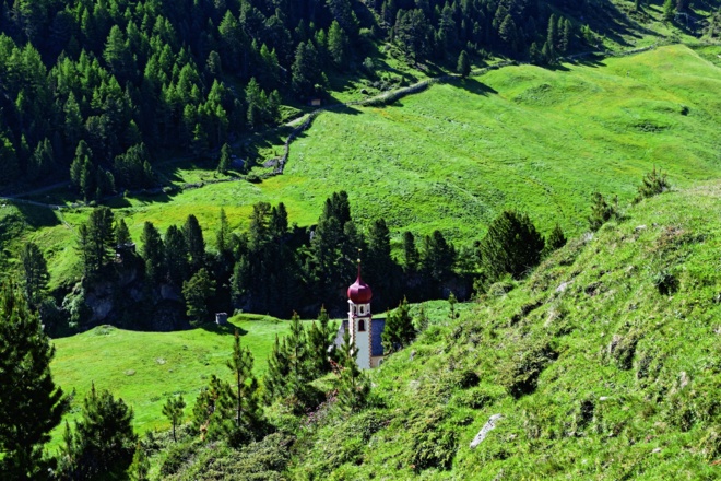 Blick zurück vom Weg zur Stableinalm