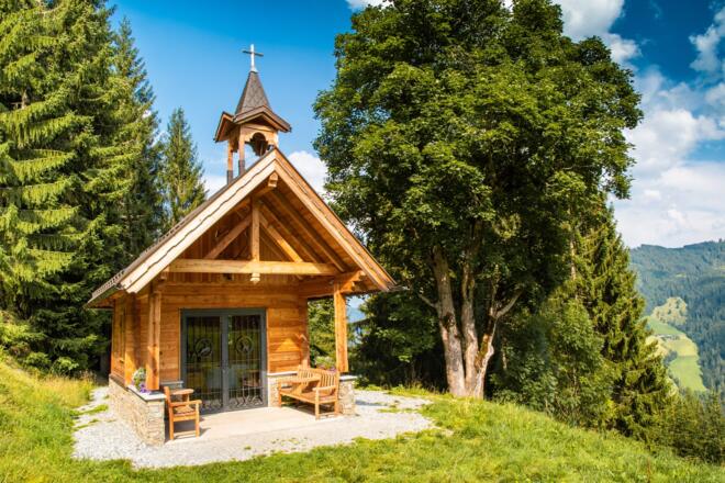 Kapelle in der Nähe vom Berggasthaus Sattelbauer