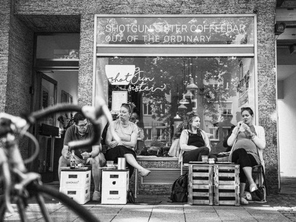 Eingangstüre des Shotgun Sister