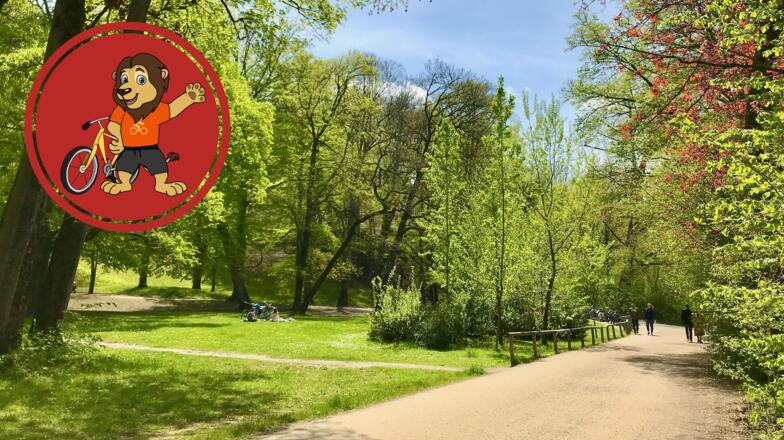 Radfahren entlang der Isar