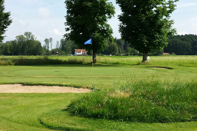 Putting-Green der Citygolfanlage Rosenheim.