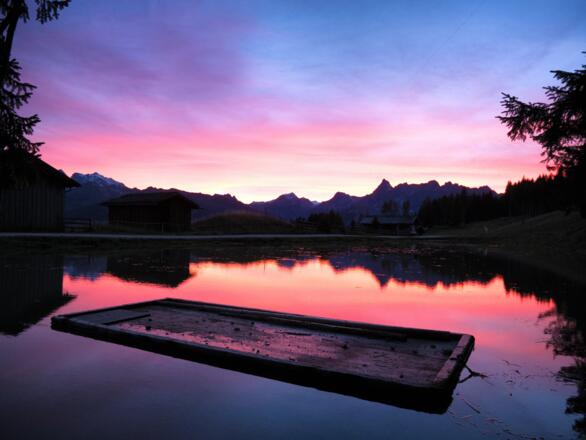 Sonnenuntergang Fritzensee