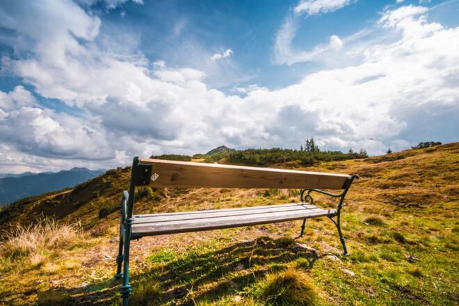 Grießenkar gemütliches Aussichts-Bankerl