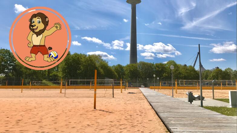 Beachvolleyballfeld an der ZHS Volleyballanlage