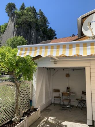 ...genießen in der Pergola ✨☀️😃🏠⛰