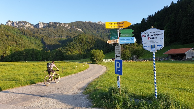 Mountainbike Trail vor der Tür