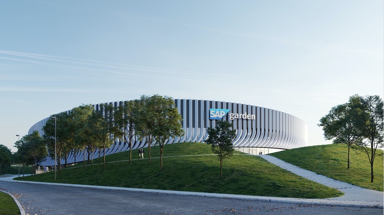 Blick auf den zukünftigen SAP Garden
