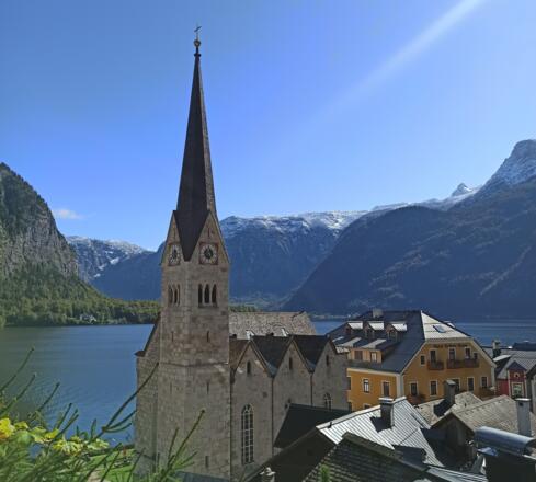 Christuskirche Hallstatt Sommer