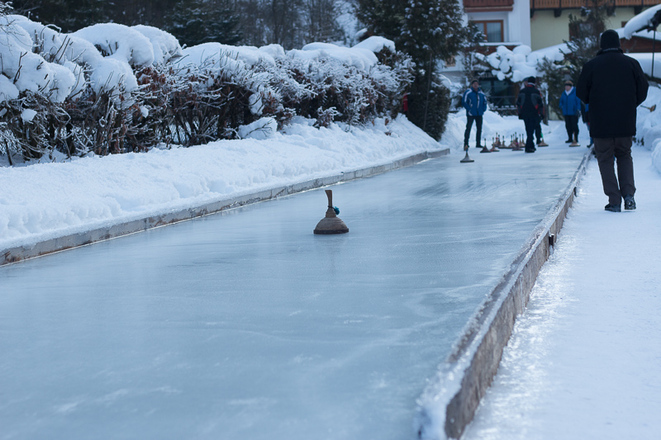 Eisstockbahn des Gasthof Pension Hirlatz
