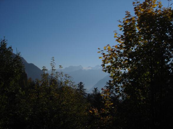 Ausblick auf das Dachsteinmassiv