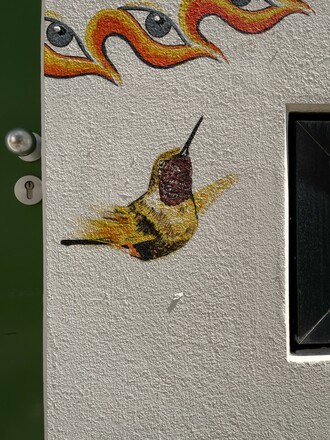 Wandmalerei im Studentenviertel Olympiadorf