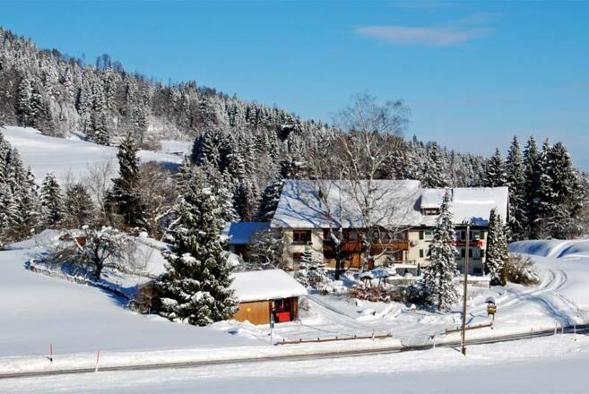 Winterhaus vom Ziller aus