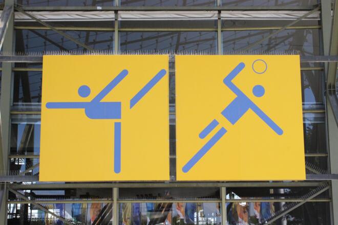 Piktogramme Eislaufen und Handball