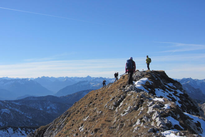 Bergtour - Hochplatte - Gipfelgrat
