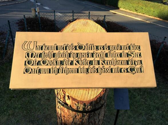 Rundweg 4 Themenweg Heimatgedicht Es Gru - Grub am Forst_Vers1