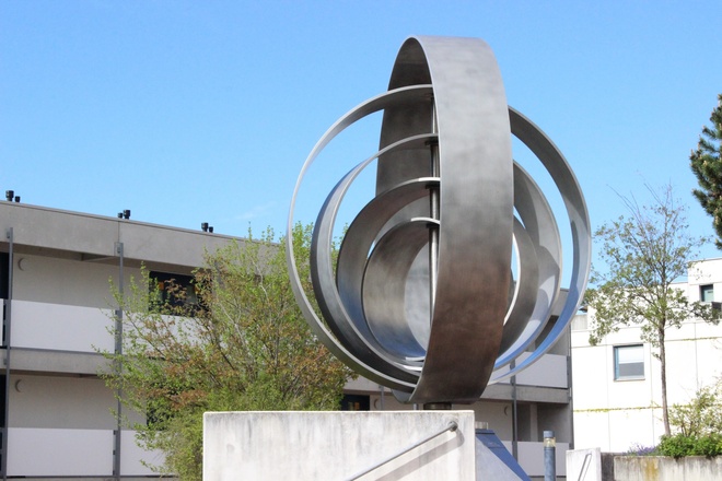 Seitenansicht der Olympischen Ringe