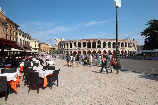 An der Via Claudia Augusta in Verona (c) Via Claudia Augusta Christoph Tschaikner