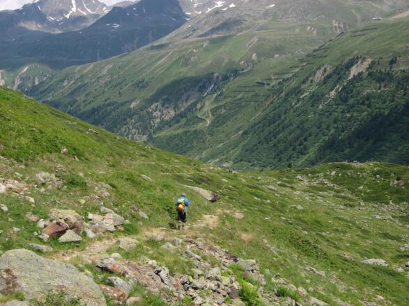 Auf dem Wanderweg nach Obergurgl