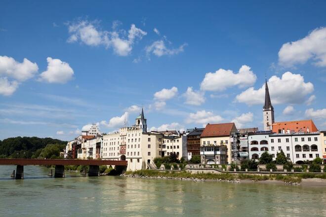 Aussicht auf Wasserburg