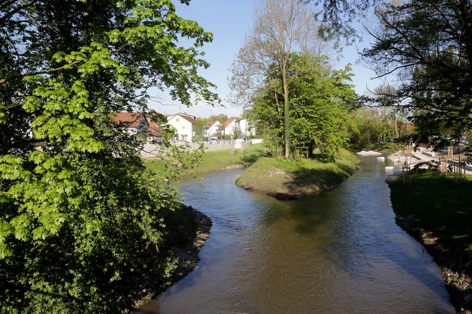 Flüsschen Glonn bei Allershausen