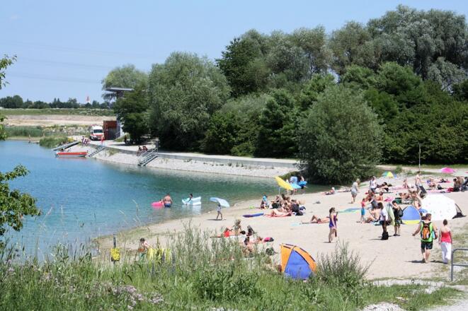 Badestrand am Hollerner See
