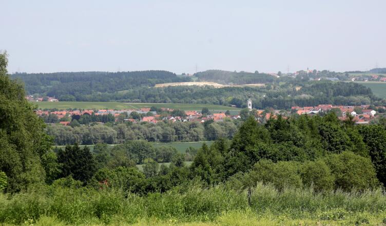 Panorama von Zolling an der Amper