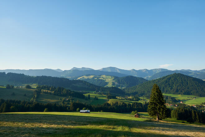 Panoramablick auf die Nagelfluhkette