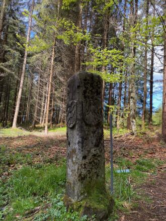 Drei Länder Grenzstein von 1754