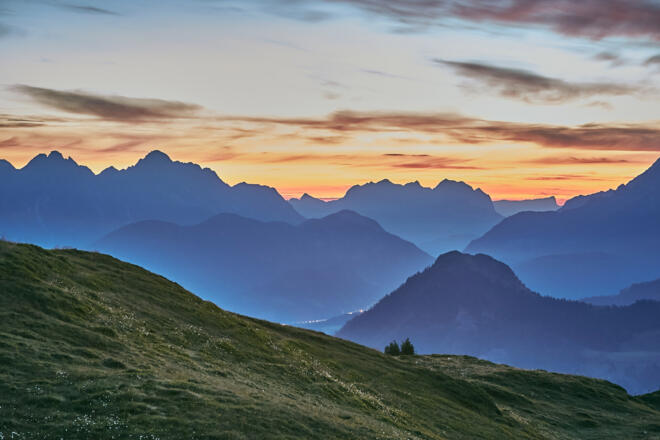 Sonnenaufgang in der Hochalm