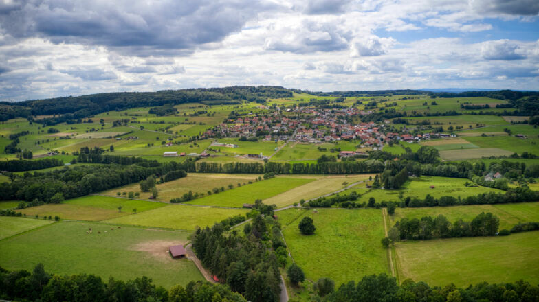 Landschaft an der Extratour Haubentour
