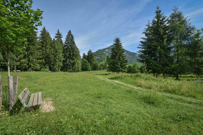 Fitnessmeile Picknickplatz Wald und Wiese