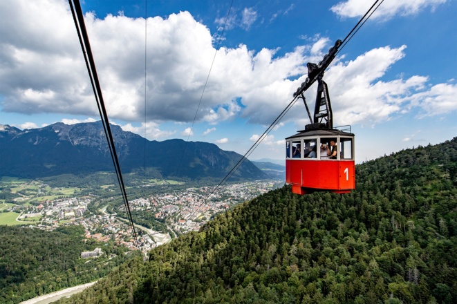 Von der Stadt auf den Berg - mit der Predigtstuhlbahn