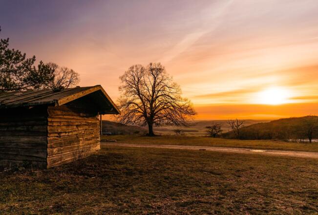 Sonnenuntergang an der Küpser Linde (c)frankenfreund.de