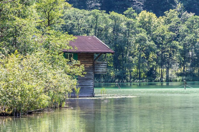 Hütte am Thumsee