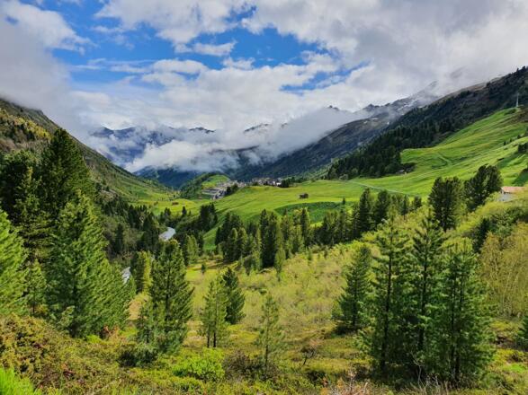 Blick auf Obergurgl