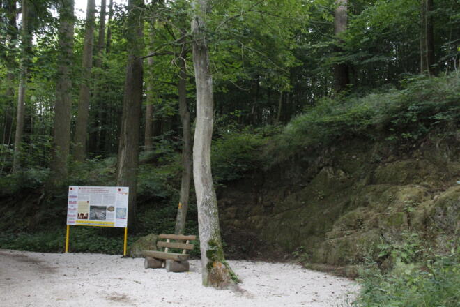 Informationstafel Suevitsteinbruch