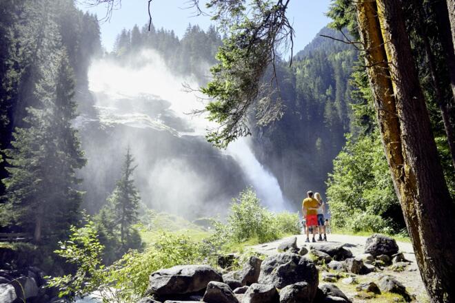 Hohe Tauern Panorama Trail – ET01 Krimml-Hochkrimml/GH Filzstein im Bild Krimmler Wasserfälle