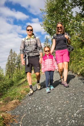 Wandern entlang des Rutschenweges