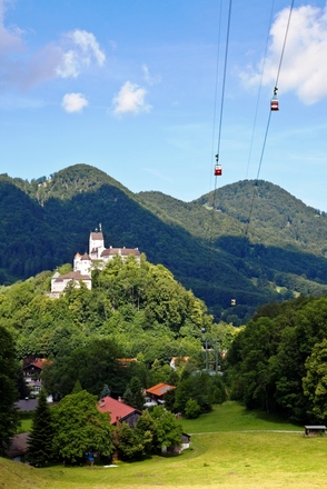 Schloss Hohenaschau mit Kampenwandbahn