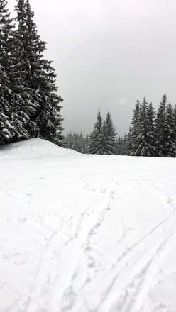 Pistenabfahrt