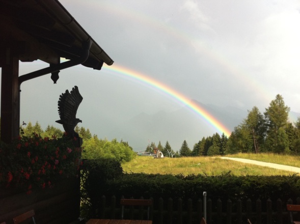 Blick auf die Bergstation