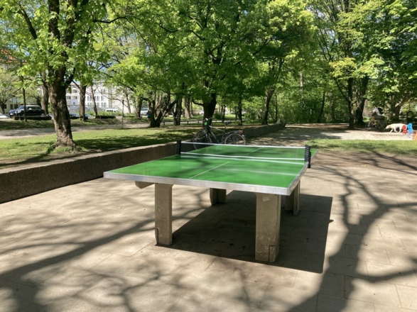 Tischtennisplatte im Luitpoldpark