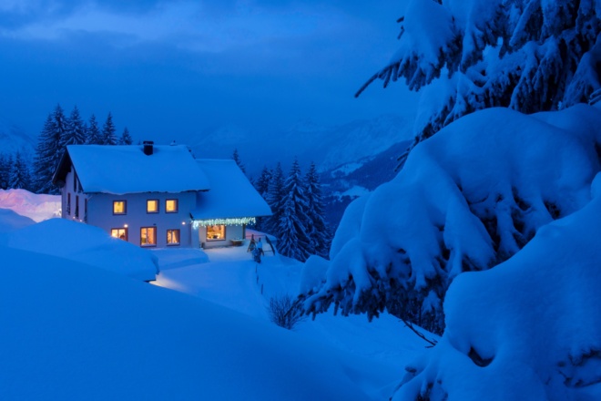 Berggasthof Grabs im Winter