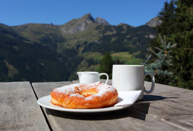 Bauernkrapfen auf der Heugathalm