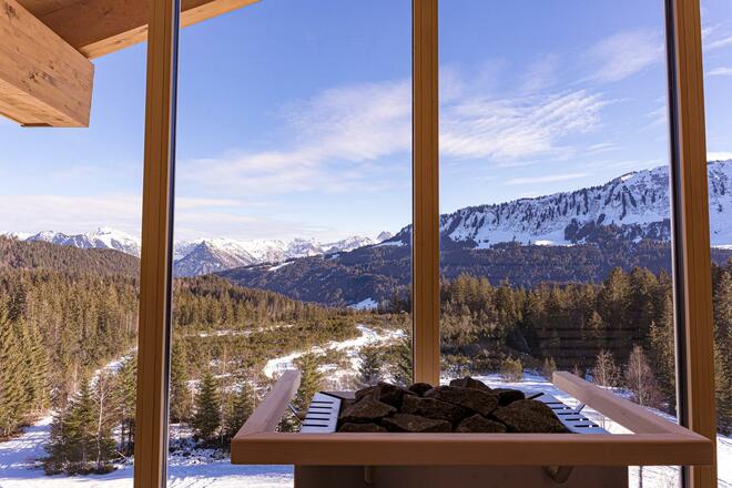 Finnische Panoramasauna