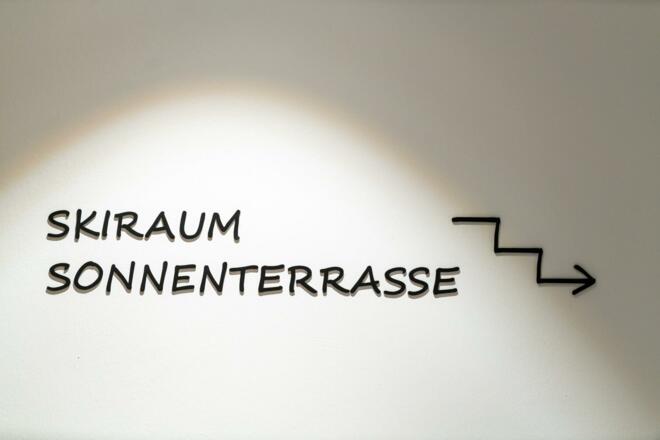 Skiraum/Sonnenterrasse